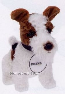 Realistic Stuffed Plush Terrier Dog