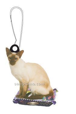 Siamese Cat Zipper Pull