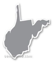 West Virginia -re-stick-it Decal 2.375 X 2.75