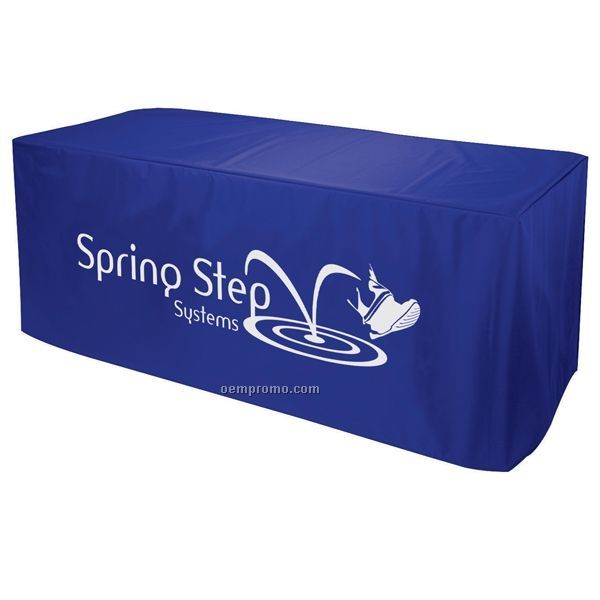 8' Four Sided Nylon Table Cover W/ 1 Color Imprint
