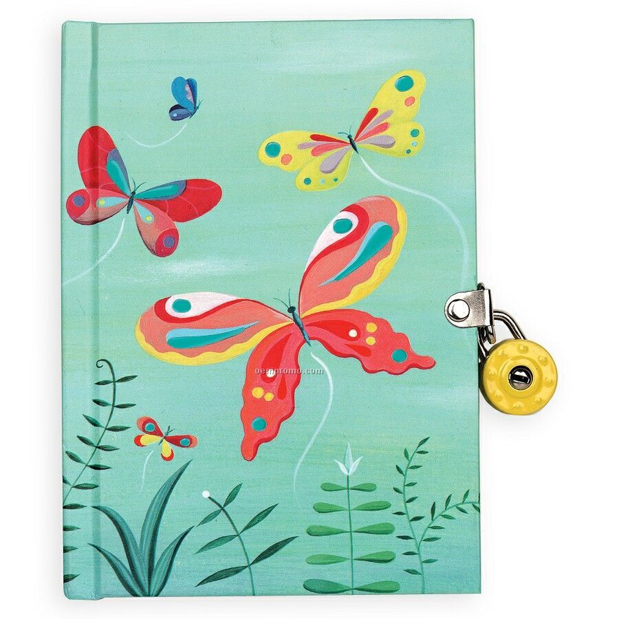 Butterflies Locked Diary