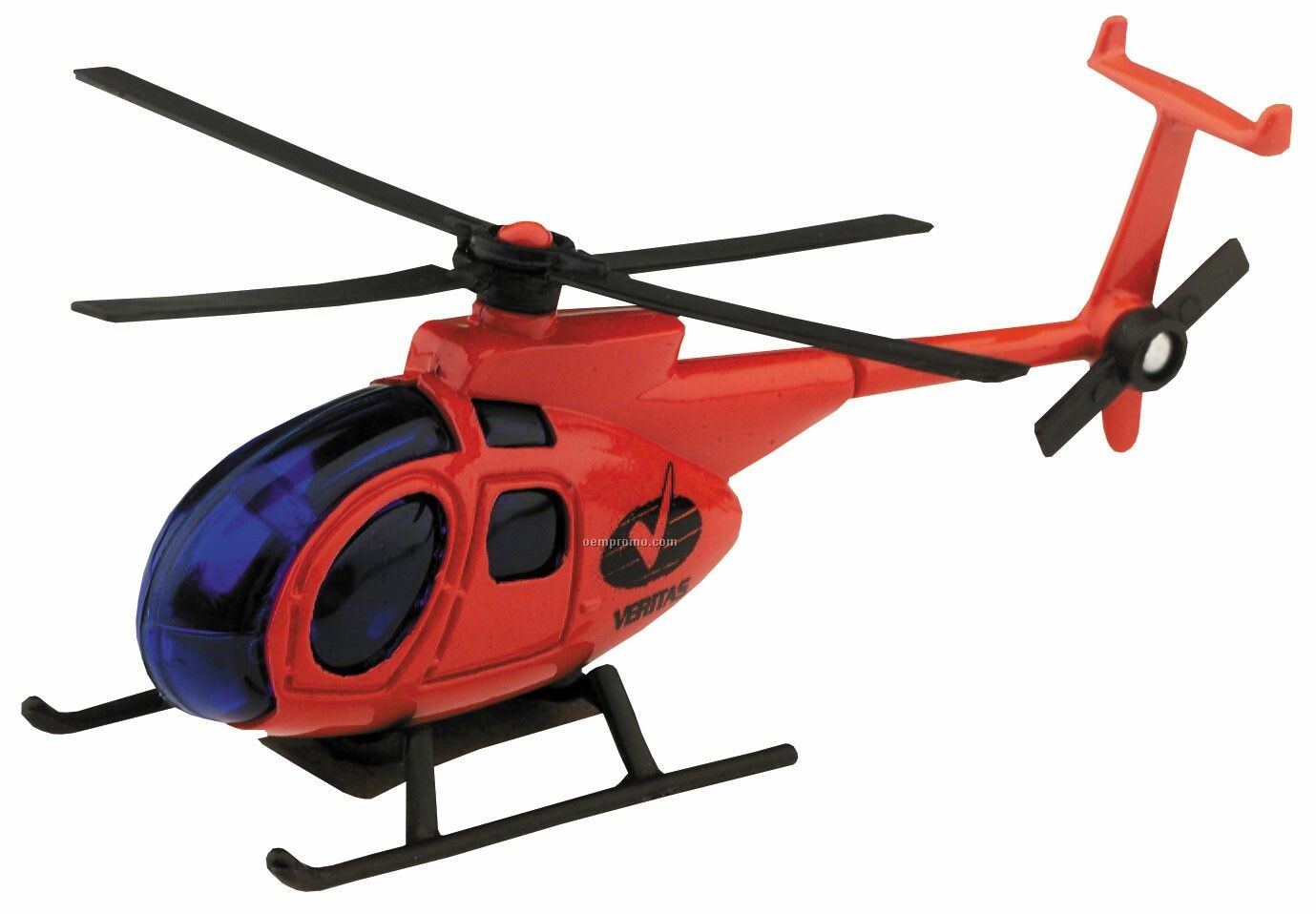 Red Hughes 500 Helicopter Die Cast Mini Vehicles
