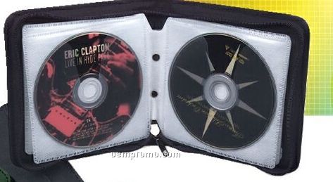 Simulated Leather CD Holder W/ 20 CD Capacity