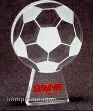 Acrylic Paperweight Up To 16 Square Inches / Soccer Ball