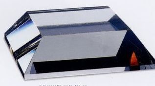 Four Sided Crystal Slant Base (2-3/4"X2-3/4"X1-1/2")