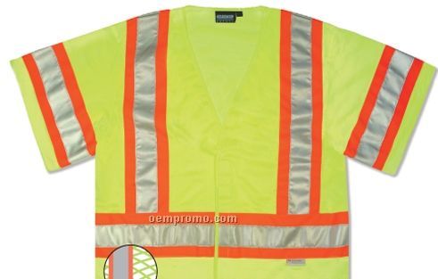 Economy Class 3 Mesh Hi-viz Safety Vest