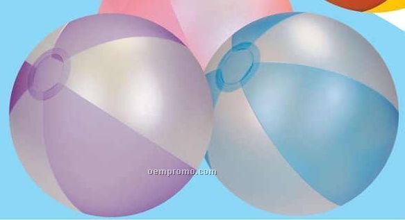 Inflatable Two Opaque Color Beach Ball