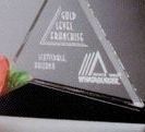 Sable Gallery Crystal Cavalcade Triangle Award (6")