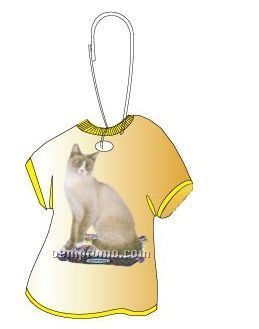 Snowshoe Cat T-shirt Zipper Pull