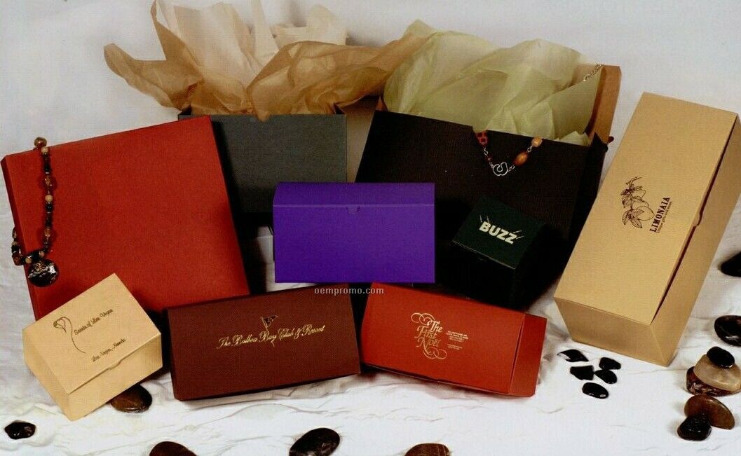 Tinted Kraft Gift Boxes - 6"X4.5"X4.5"