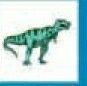 Animals Stock Temporary Tattoo - T-rex Dinosaur (1.5"X1.5")