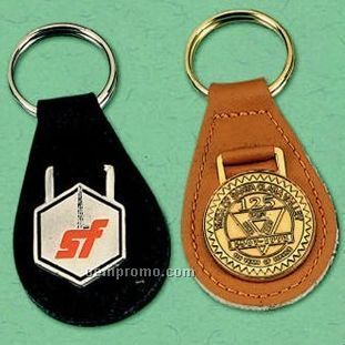 Custom Key Holder - Leather Key Fob With 1-1/8