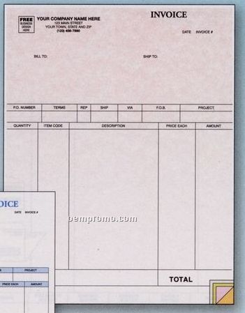 Parchment Laser Product Invoice (1 Part)