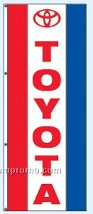 Single Face Dealer Free Flying Drape Flag - Toyota