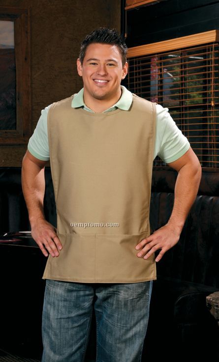 Two Pocket Squared Cobbler Apron With Rounded Neck (Xl)