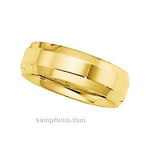 14ky 6mm Ladies' Comfort Fit Wedding Band Ring (Size 7)