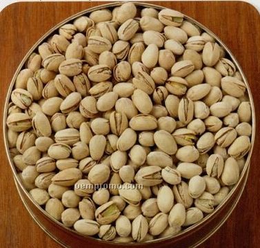 24 Oz. Natural Pistachios Custom Gift Tin