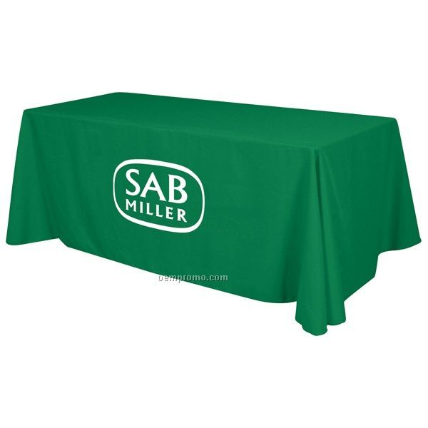 6' Standard Table Throw W/ 1 Color Imprint