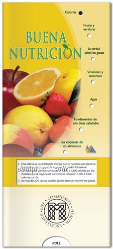 Spanish Pocket Slider Chart - Good Nutrition