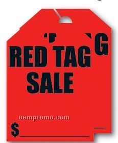 V-t Fluorescent Mirror Hang Tag - Red Tag Sale (8 1/2"X11 1/2")