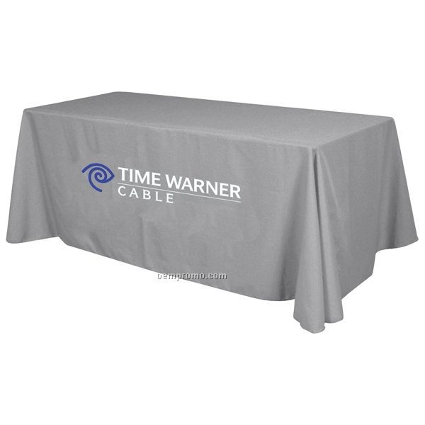 6' Standard Table Throw W/ 2 Color Imprint