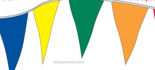 60' Regular Pennants W/ 12 Per String - Yellow