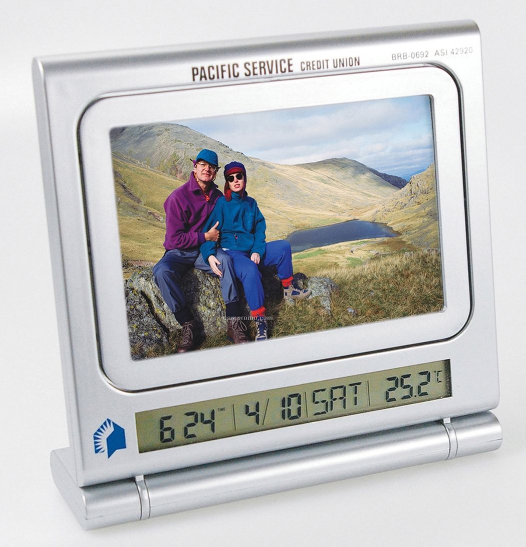 Clock Picture Frame W/ Thermometer & Dry Erase Board