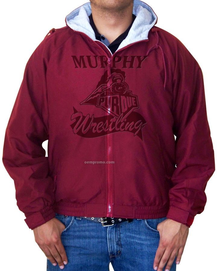 Men's Boulder Hooded Microfiber Jacket W/ Sweatshirt Lining