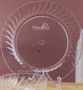 Round Plastic Swirl Dinner Plate