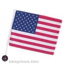 8"X12" Knitted Polyester Flag (2 Side) (Patriotic/ Corporate)