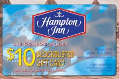 Blockbuster Video Custom Branded $25.00 Entertainment Card