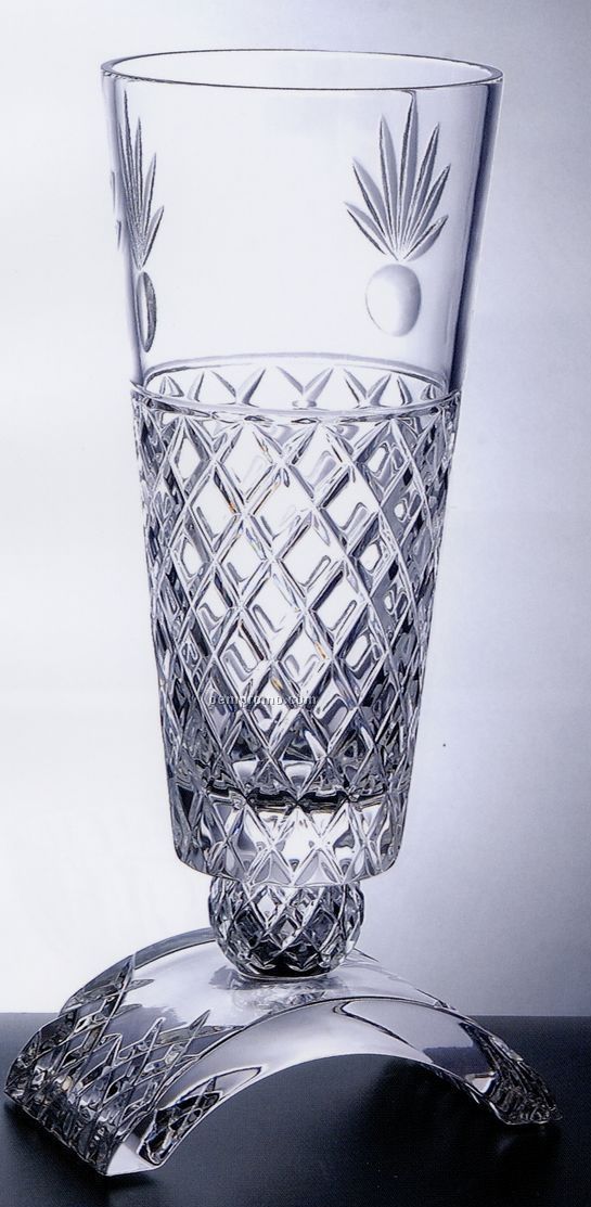 Ischia Vase W/ Clear Base (5-7/8"X16")