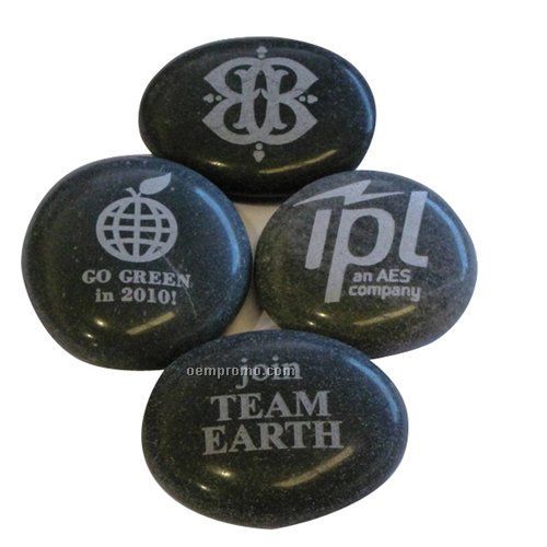 Small Etched Logo Stone