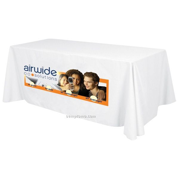 6' Standard Table Throw W/ Full Color Front Only