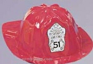 Kid's Plastic Costume Quality Fire Chief Hat