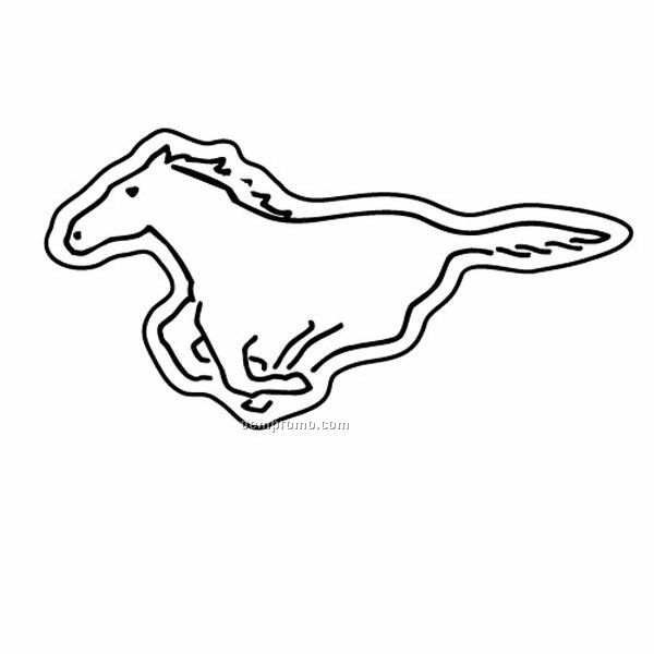 Stock Shape Mustang Horse Recycled Magnet