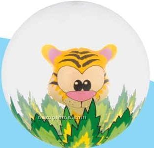 16" Inflatable Tiger In The Jungle Beach Ball