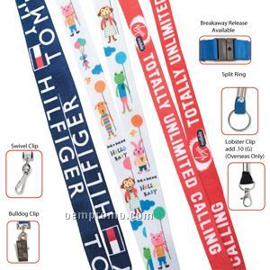 3/8" Multi-color Soft Polyester Sublimation Lanyard (Overseas 6-8 Weeks)