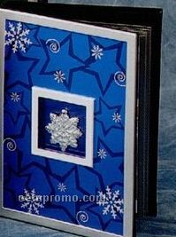 Blue Christmas Snowflake Photo Album