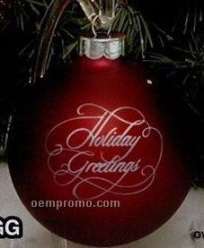 Holiday Greetings Stock Ornament Design Gg (2-5/8")