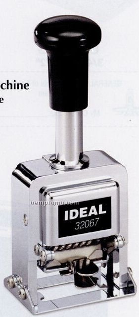 Ideal Metal Numbering Stamp Machine W/ 6 Wheels