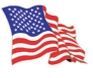 Stock Us Flag Mascot Chenille Patch