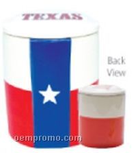 Texas Flag Regular Ceramic Cookie Keeper Jar (Custom Lid)