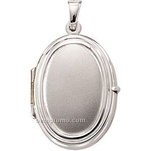 14kw 22-1/4x17-1/4 Ladies' Oval Locket Pendant