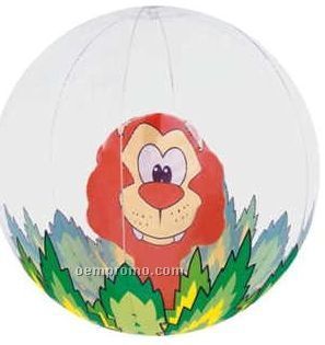 16" Inflatable Lion In The Jungle Beach Ball