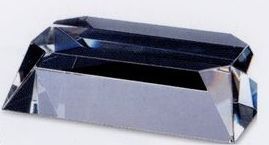 Optical Crystal Beveled 4 Side Slant Base (3-1/2"X6"X1-9/16" )