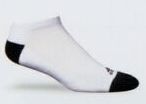 Tour Performance No Show 2 Pack Men's Socks / Size 9 To 12/ White