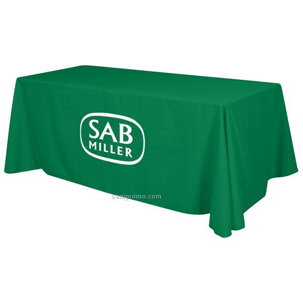 8' Standard Table Throw W/ 1 Color Imprint
