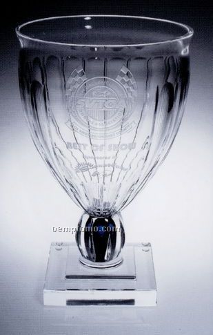 Pontormo Crystal Vase (8-3/4"X12-1/2")