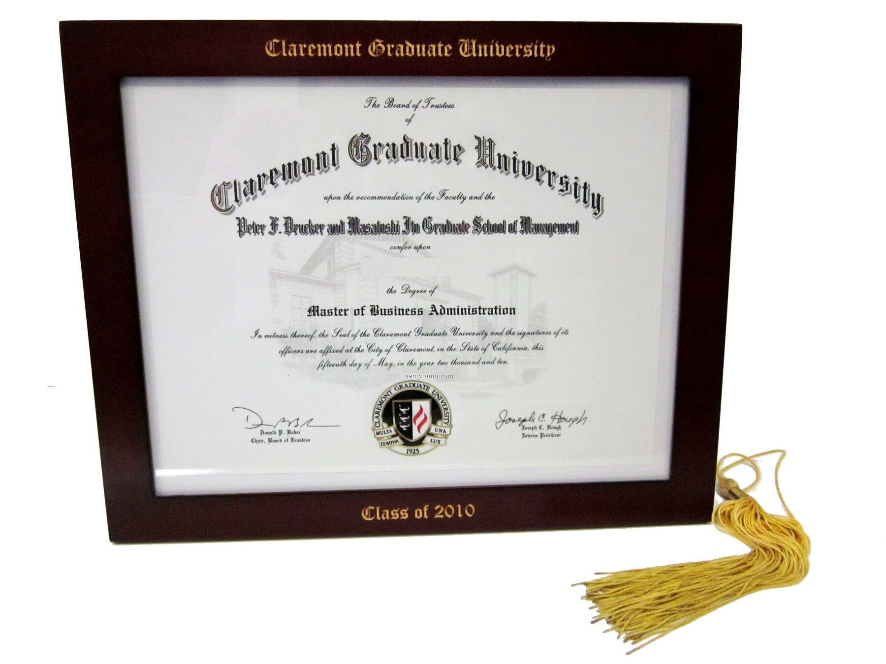 Display Your Achievement! Wooden Frame (For Diploma Or 8" X 10" Photo)